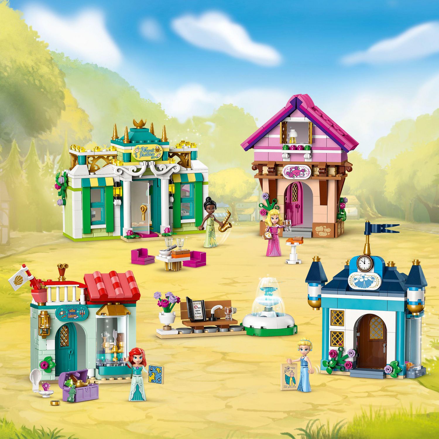 LEGO Disney Princess: Disney Princess Market Adventure, Building