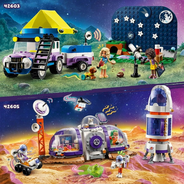 LEGO Friends Stargazing Camping Vehicle Adventure Toy, Includes 2  Mini-Dolls, Camping Trailer, Telescope Toy, and a Dog Figure, Science Toy  Gift Idea for Girls, Boys and Kids Ages 7 and Up, 42603