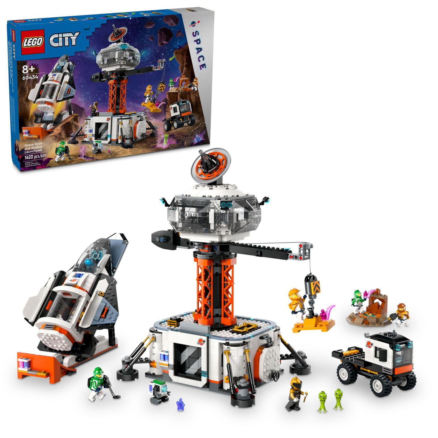 LEGO City Space Base and Rocket Launchpad Planet Exploration Toy Building Kit for Creative Role Play Rocket Ship Toy for Kids Ages 8 Plus 6