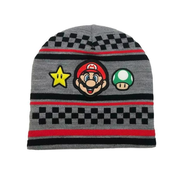 Boys Super Mario Toque and Gloves Set