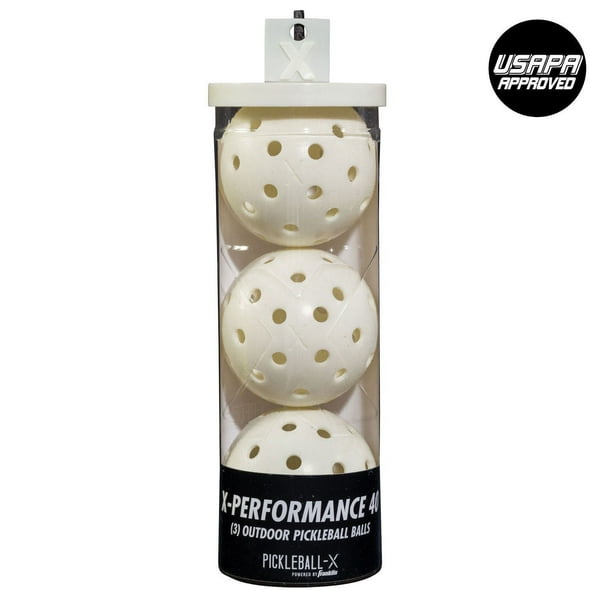 Balles de pickle ball X-Performance de Franklin Sports en blanc