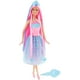 Poupée Royaume des coiffures infinies de Barbie bleue – image 3 sur 5