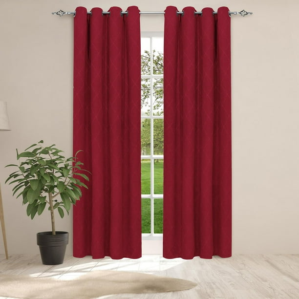 Safdie & Co. Curtain Jacquard Delaney 84L Rio Red Walmart.ca