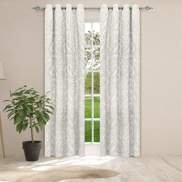 Safdie & Co. Curtain Jacquard Cassidy 84L Coconut Milk Walmart.ca