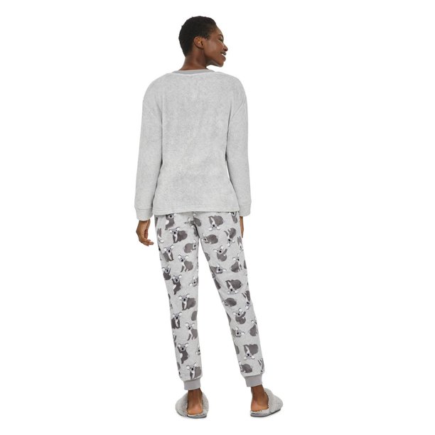 George Women's Plush Top and Pant Pajamas 2-Piece Set 