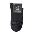 thumbnail image 2 of Secret Little Black Socks Solid with Ruffle Mid Crew P3, 2 of 2