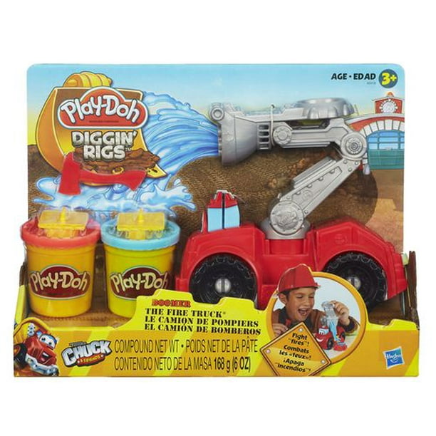 Play-Doh Diggin' Rigs - Boomer le camion de pompiers