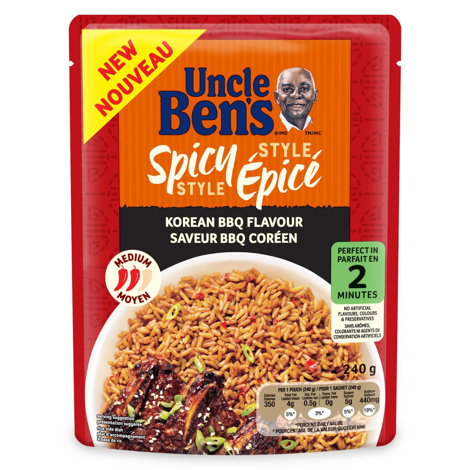 Uncle Ben's Spicy Style Korean Style BBQ Flavour, 240g | Walmart Canada
