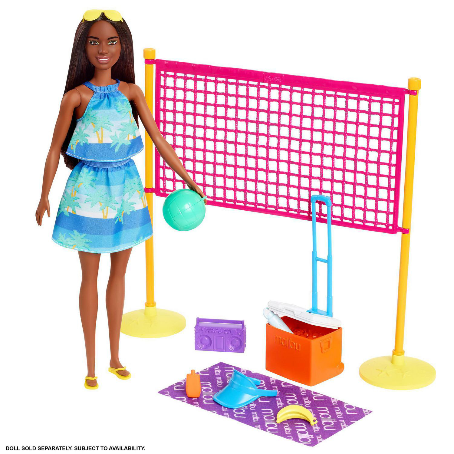 Barbie Loves the Ocean Beach Volleyball Themed Playset - each