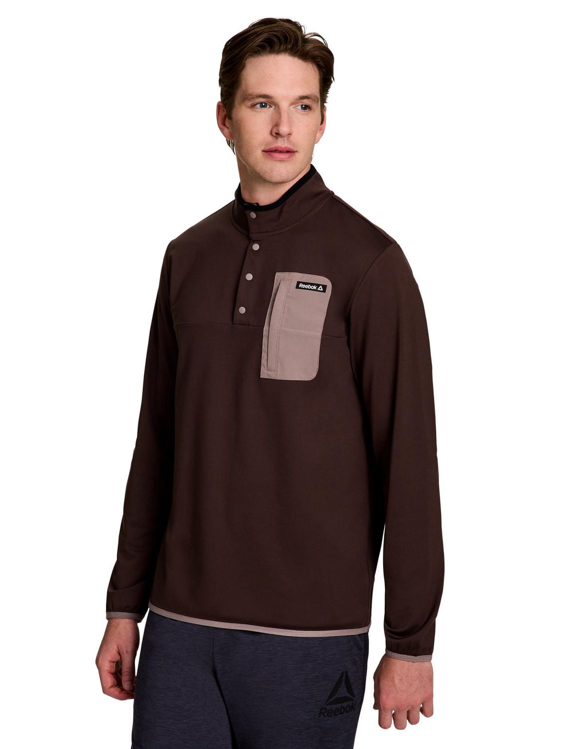 Men's Reebok Freedom Mock Neck Snap Pullover