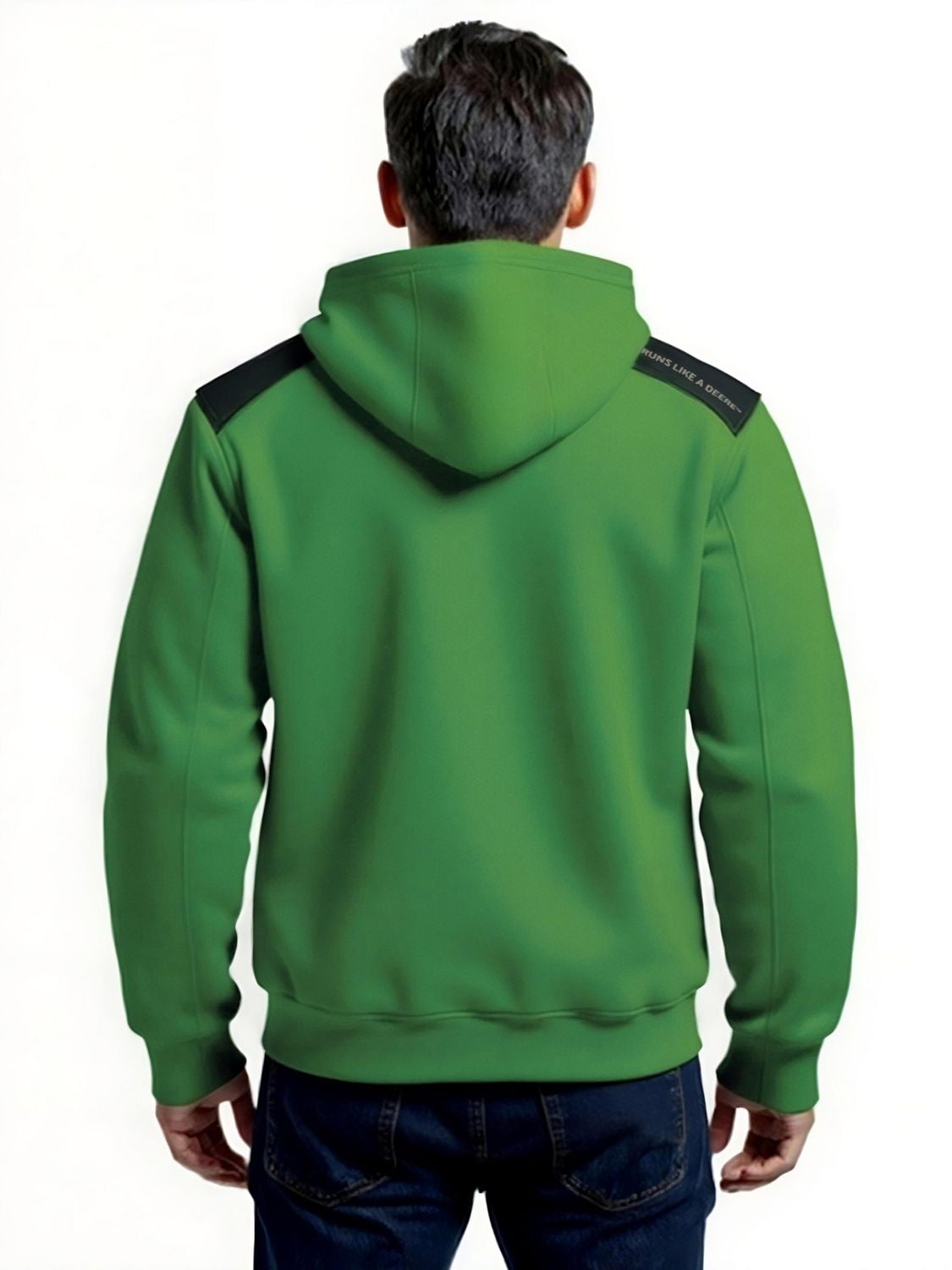 Sweat à capuche en polaire renforcé John Deere pour homme avec bordure nylon, tailles S XL renforcée