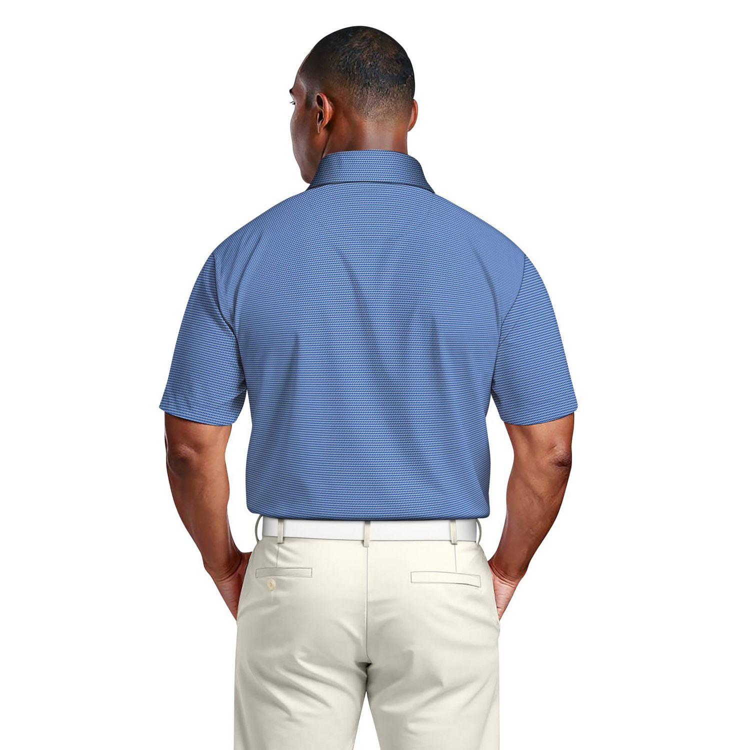 Ben Hogan Performance Men's Geometric Jacquard Golf Polo Shirt