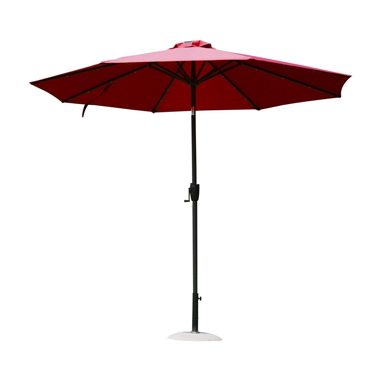 Outsunny 9' Solar LED Patio Outdoor Umbrella Walmart Canada