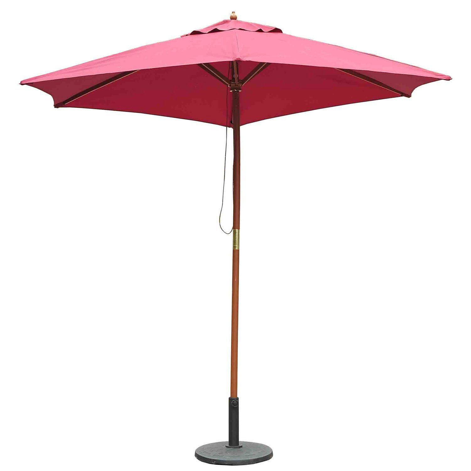 Outsunny Bamboo Wooden Round Patio Umbrella Walmart Canada