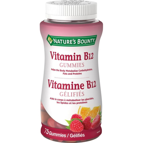 Nature's Bounty Vitamine B12 Gélifiés 75 gélifiés