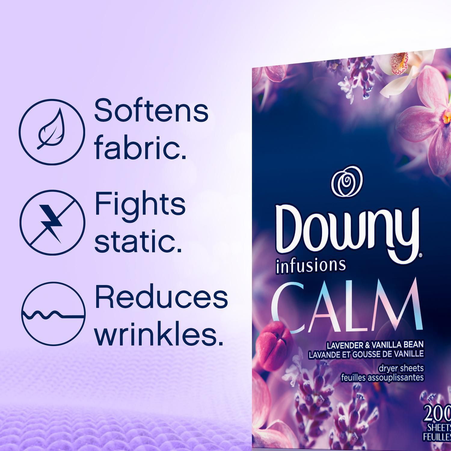  Downy Fabric Softener Dryer Sheets, Cool Cotton, 250