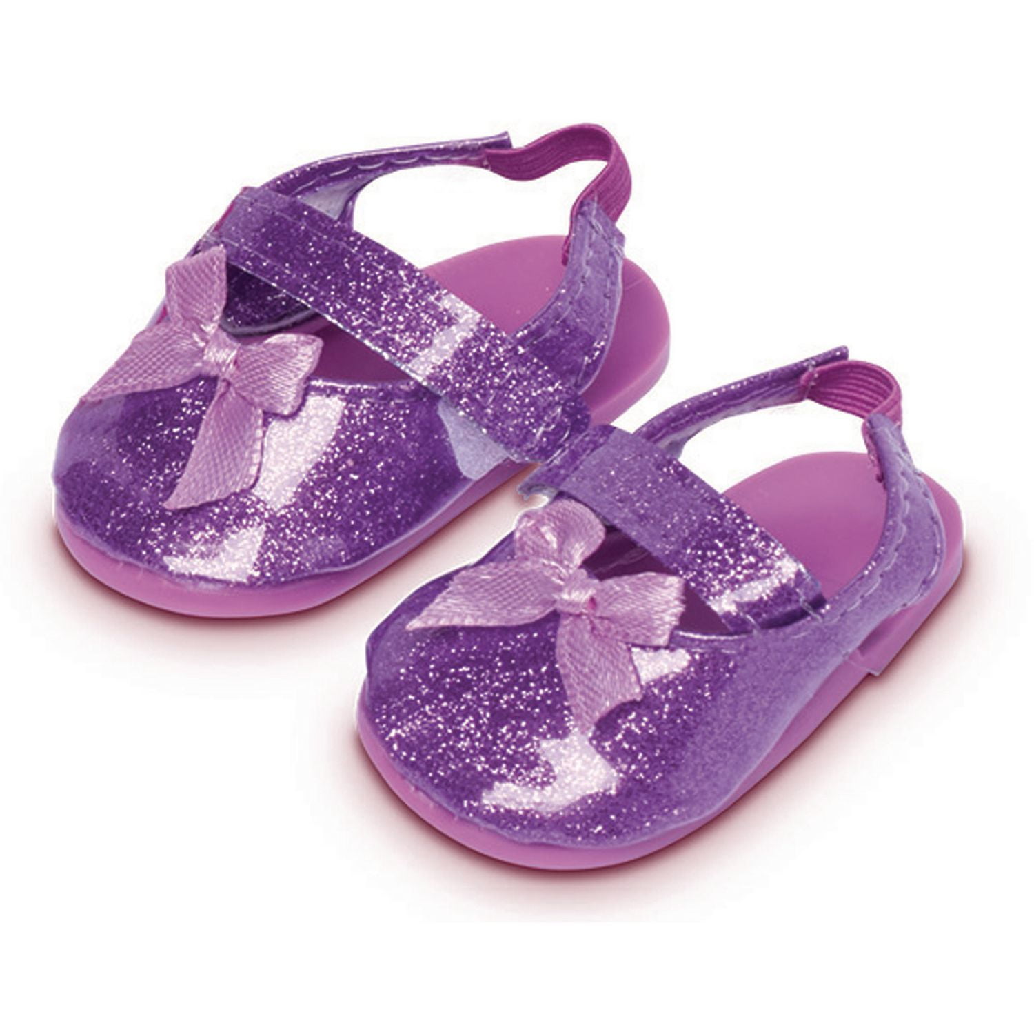 purple sparkly flats