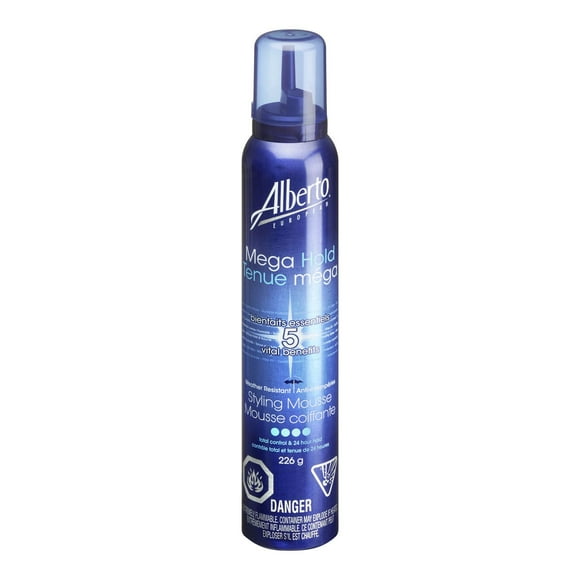 Alberto European Mega&nbsp;Hold Hair Styling Mousse, 226 g Hair Styling Mousse