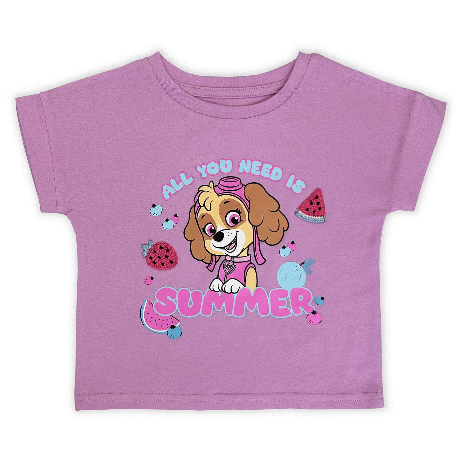 Paw Patrol Toddler Girls Dolman boxy short sleeve Top