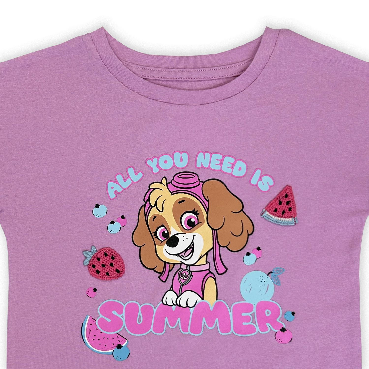 Paw Patrol Toddler Girls Dolman boxy short sleeve Top