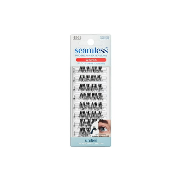 Ardell - Seamless Underlash Extensions - Wispies Refill Kit - 32 Assorted Lengths - Undies, Seamless Underlash