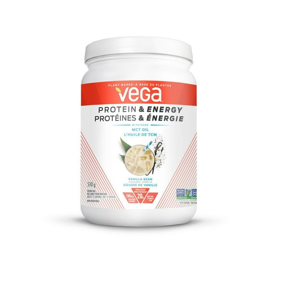 Vega Protein & Energy Vanilla Bean - Plant Based Vegan Protein Powder