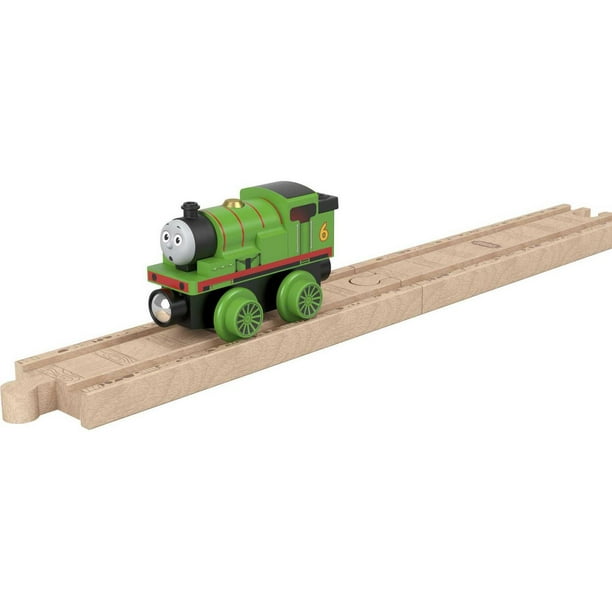 Locomotive à piles - Ensemble de train compatible avec les trains Thomas,  Brio, Chuggington et les rails en bois (non inclus) - Bleu