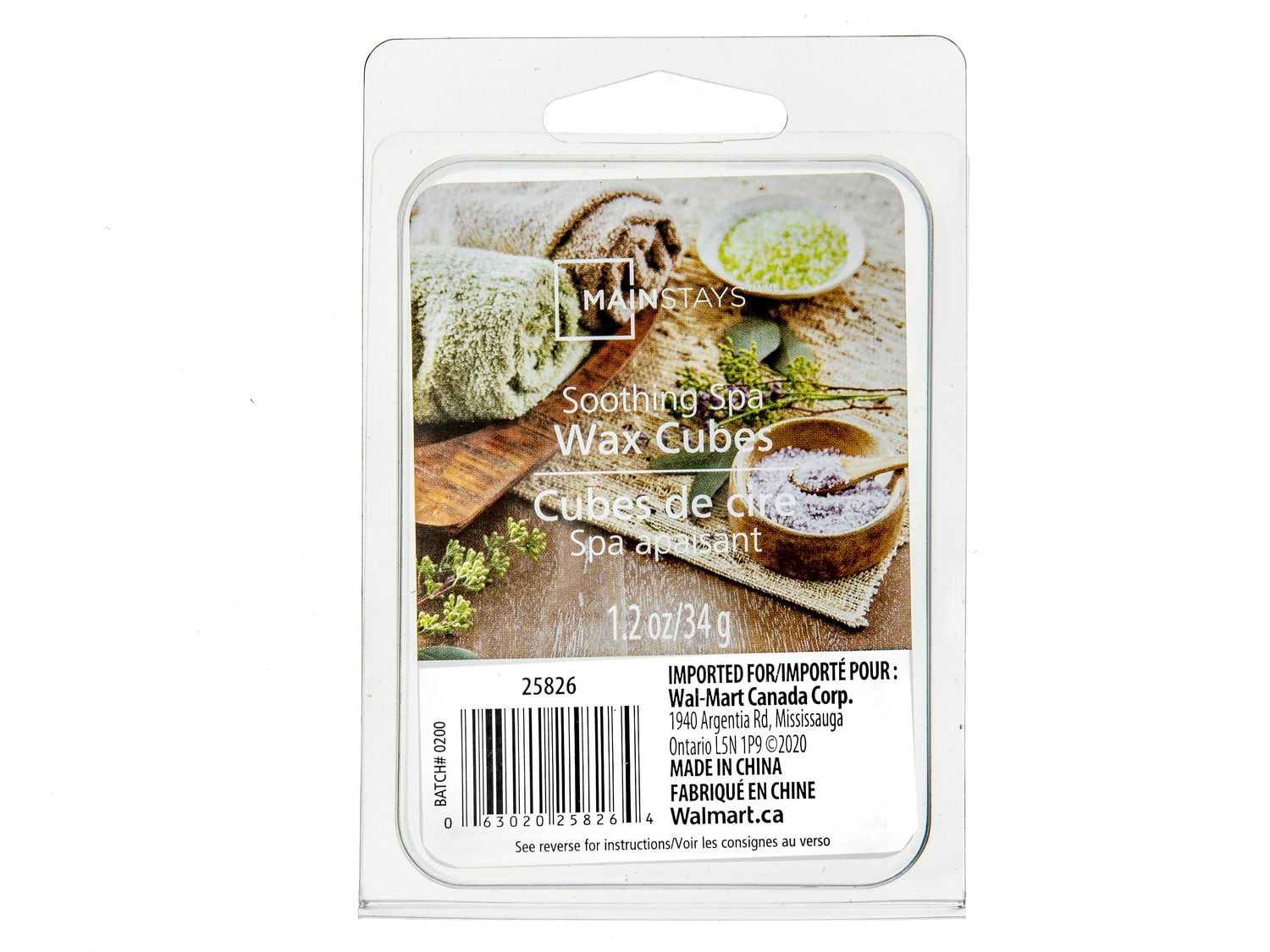 MAINSTAYS SOOTHING SPA SCENTED WAX MELTS Walmart Canada