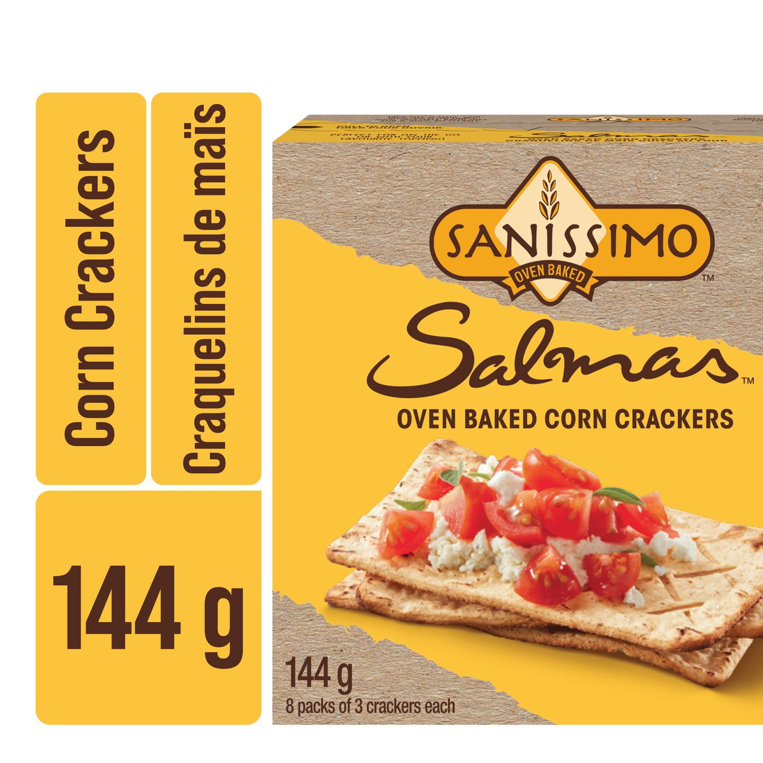 Sanissimo Salmas Glutenfree and NonGMO, OvenBaked Flatbread Corn