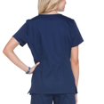 thumbnail image 2 of Scrubstar Women's Core Essentials Stretch Poplin V-Neck Scrub Top, 2 of 2
