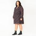 thumbnail image 4 of Devoted Women’s Plus size L/S smocked waist mini dress with button down front, 4 of 6