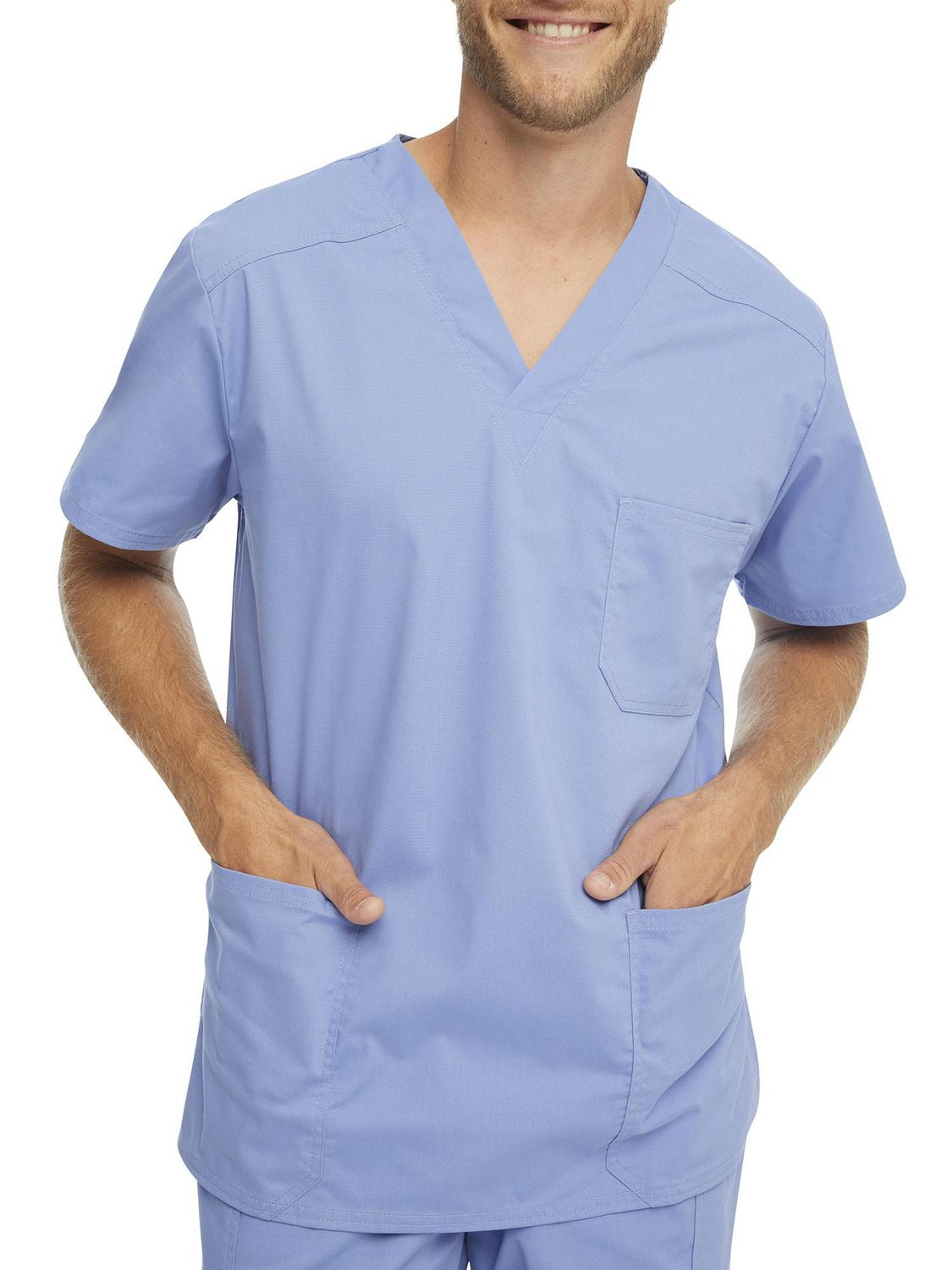 Scrubstar Men's Core Essentials VNeck Scrub Top Walmart Canada