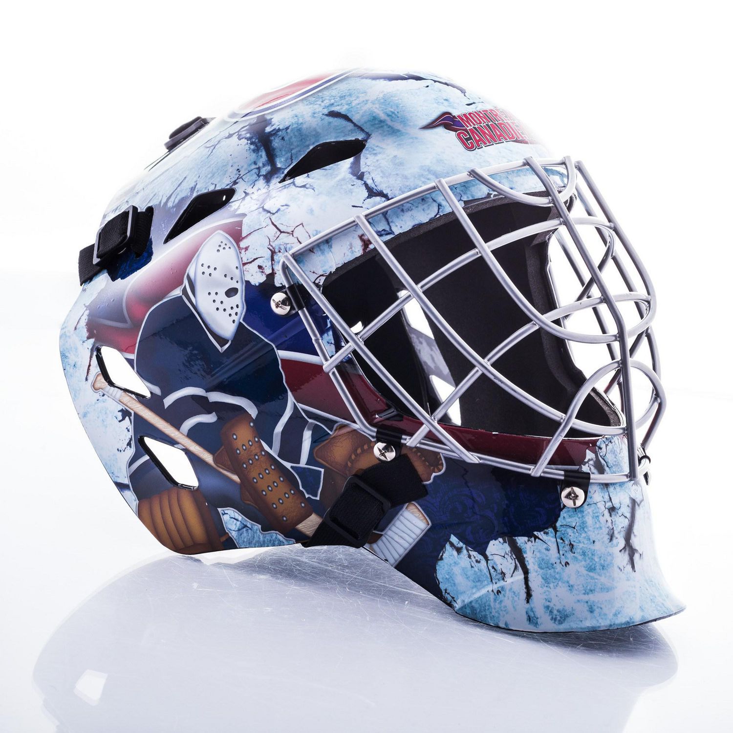 Franklin Sports unisex adult NHL League Logo Goalie Mask sports related  collectible mini helmets, white, One Size US, Helmets -  Canada