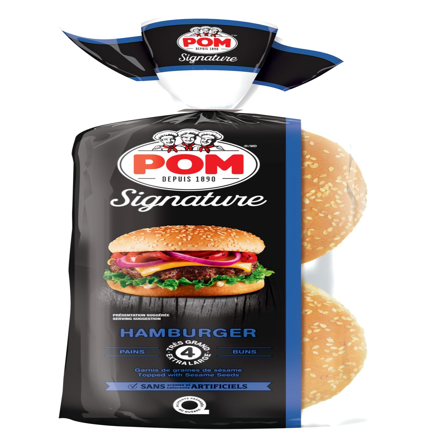 Pain burger aux graines de sésame 50 G