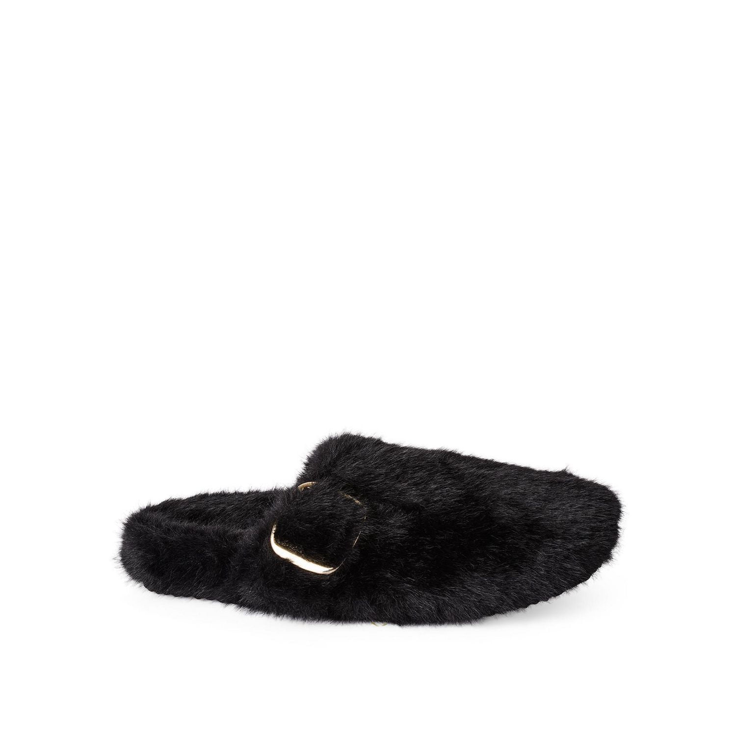 No Boundaries Women's Faux Fur Slippers