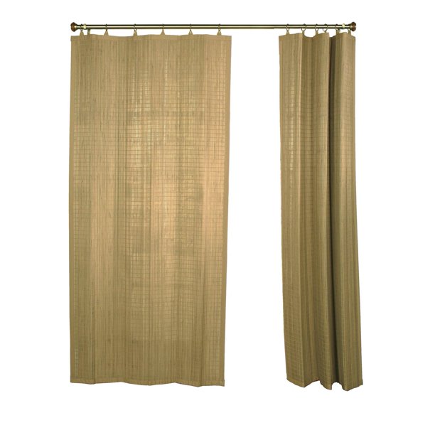 Versailles' Bamboo Wood Ring Top Curtain Panel Set 40in x 84in Walmart.ca