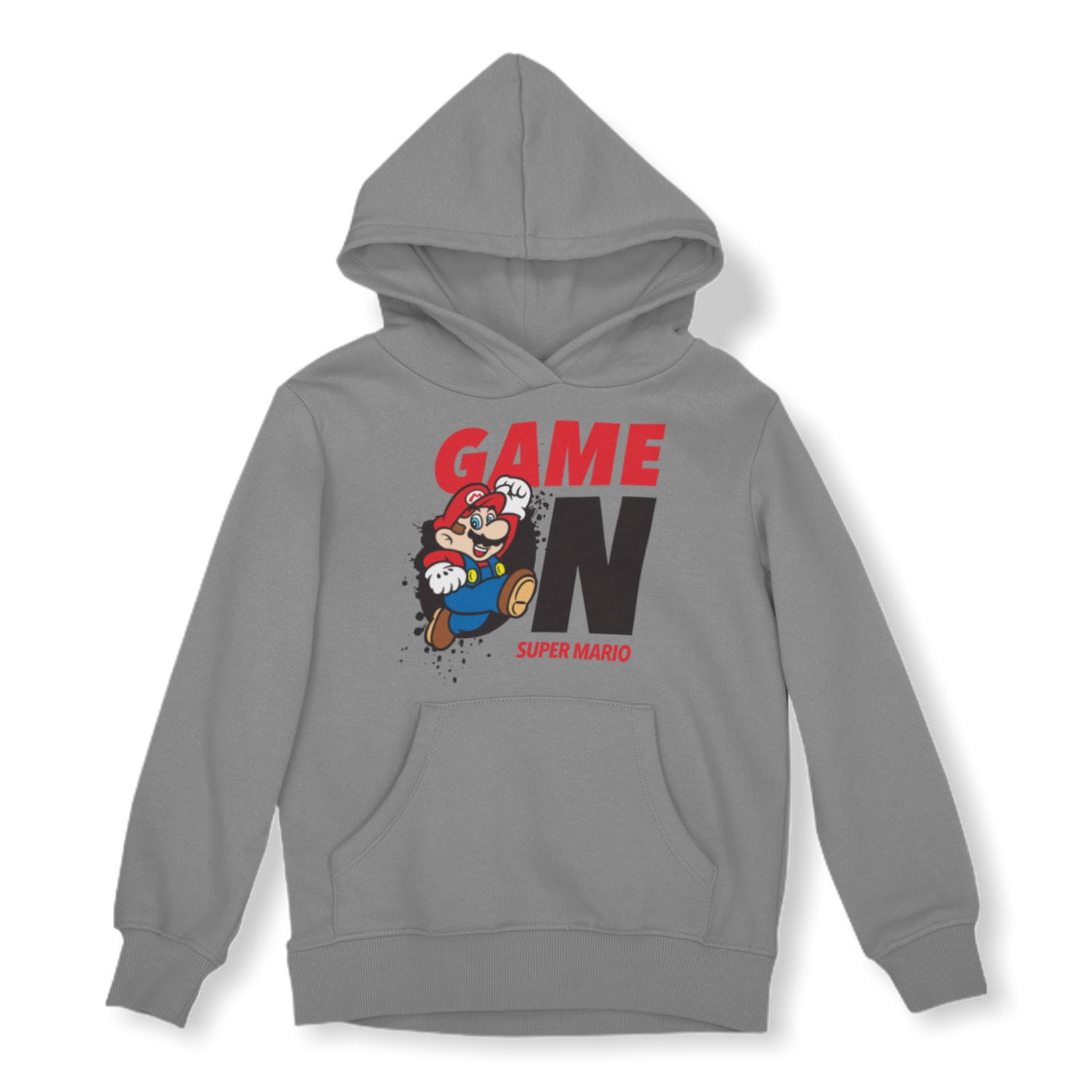 Nintendo Boy's long sleeve hoodie with pouch