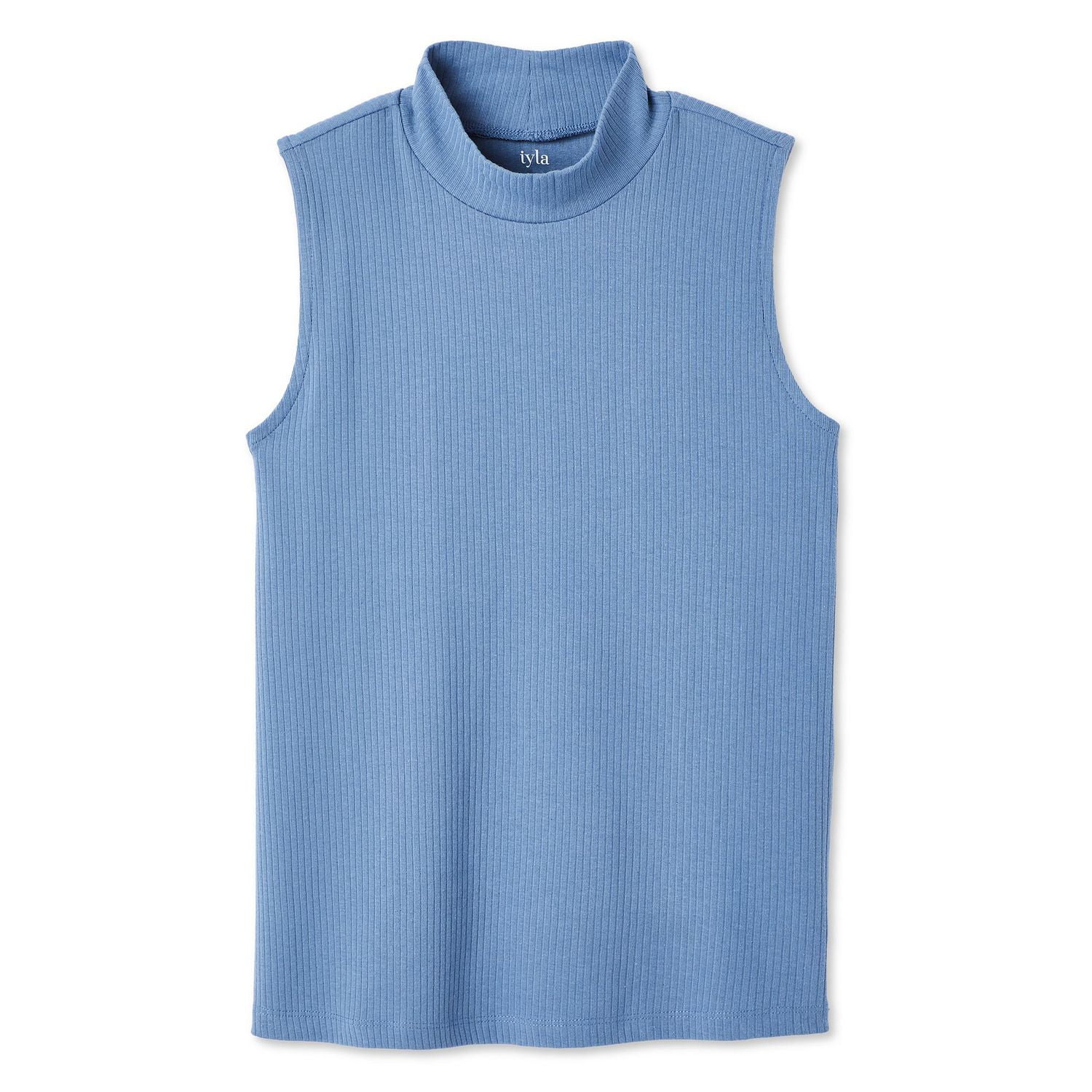 Iyla Women's Mock Neckline Rib Top