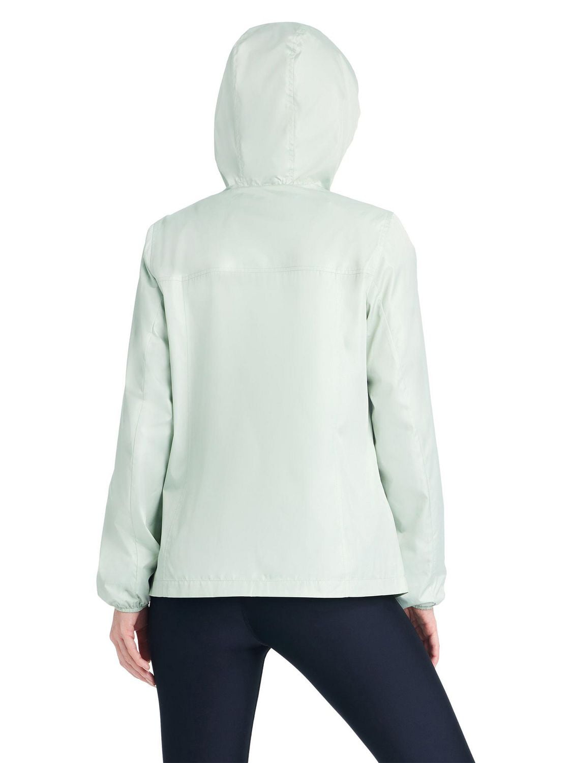 Détails Coupe-vent pour femmes avec doublure rayée à l'intérieur de la capuche et l'empiècement