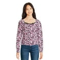 thumbnail image 1 of Justice Girls' Printed Lace Top, 1 of 3