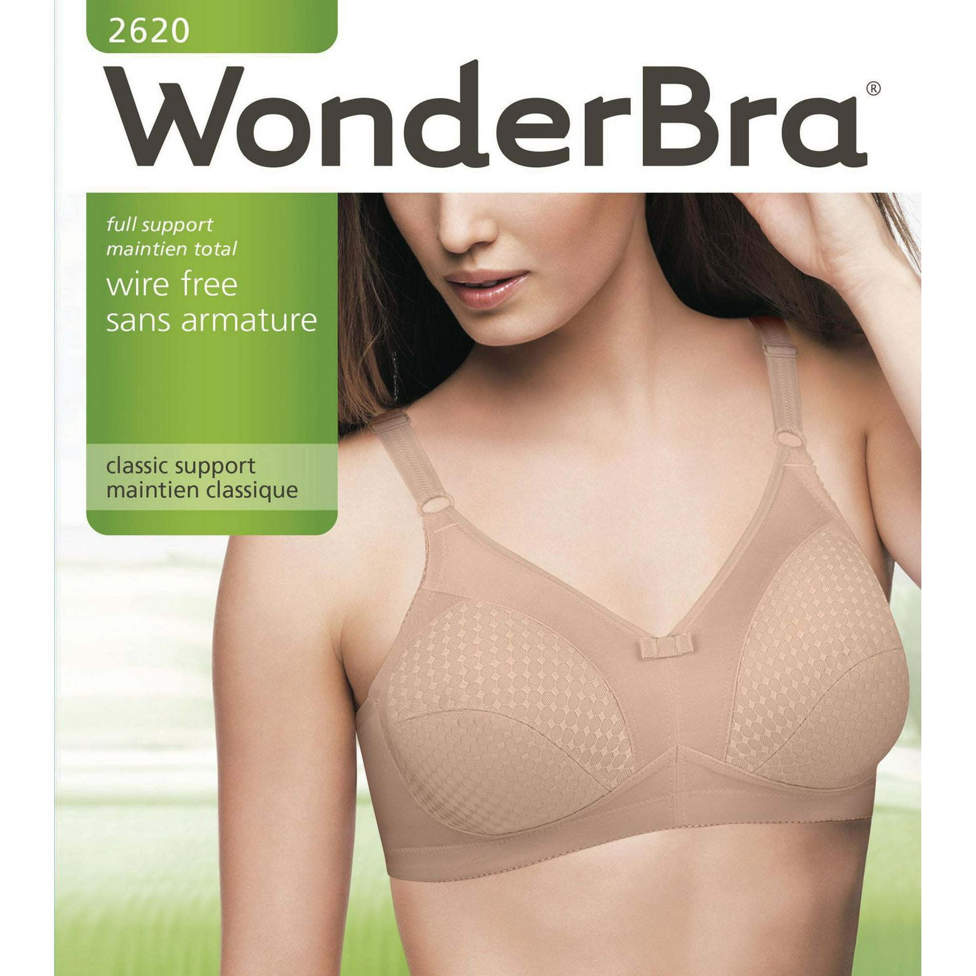 WonderBra Women's Full Figured Wire Free Comfort Bra 