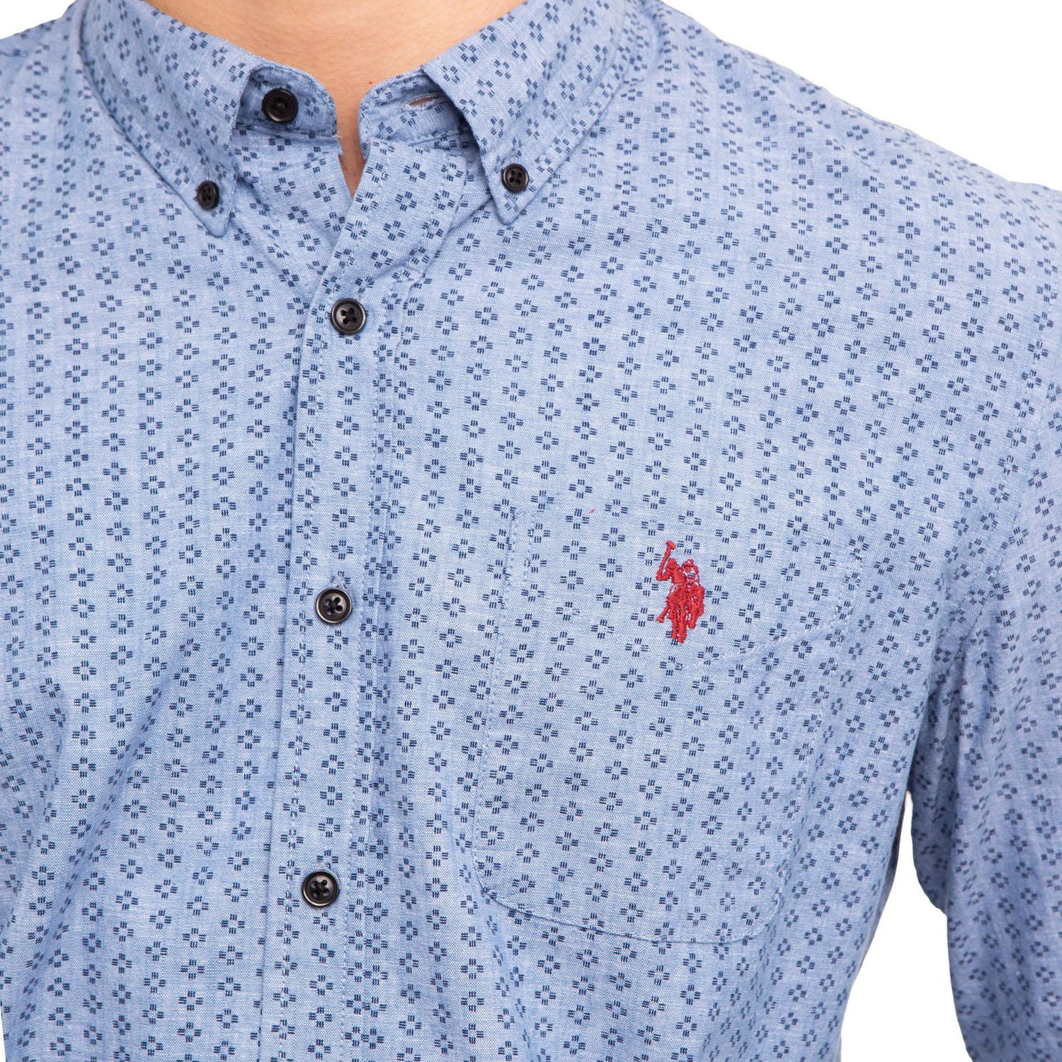 U.S. Polo Assn. Chemise boutonnée imprimée pour hommes
