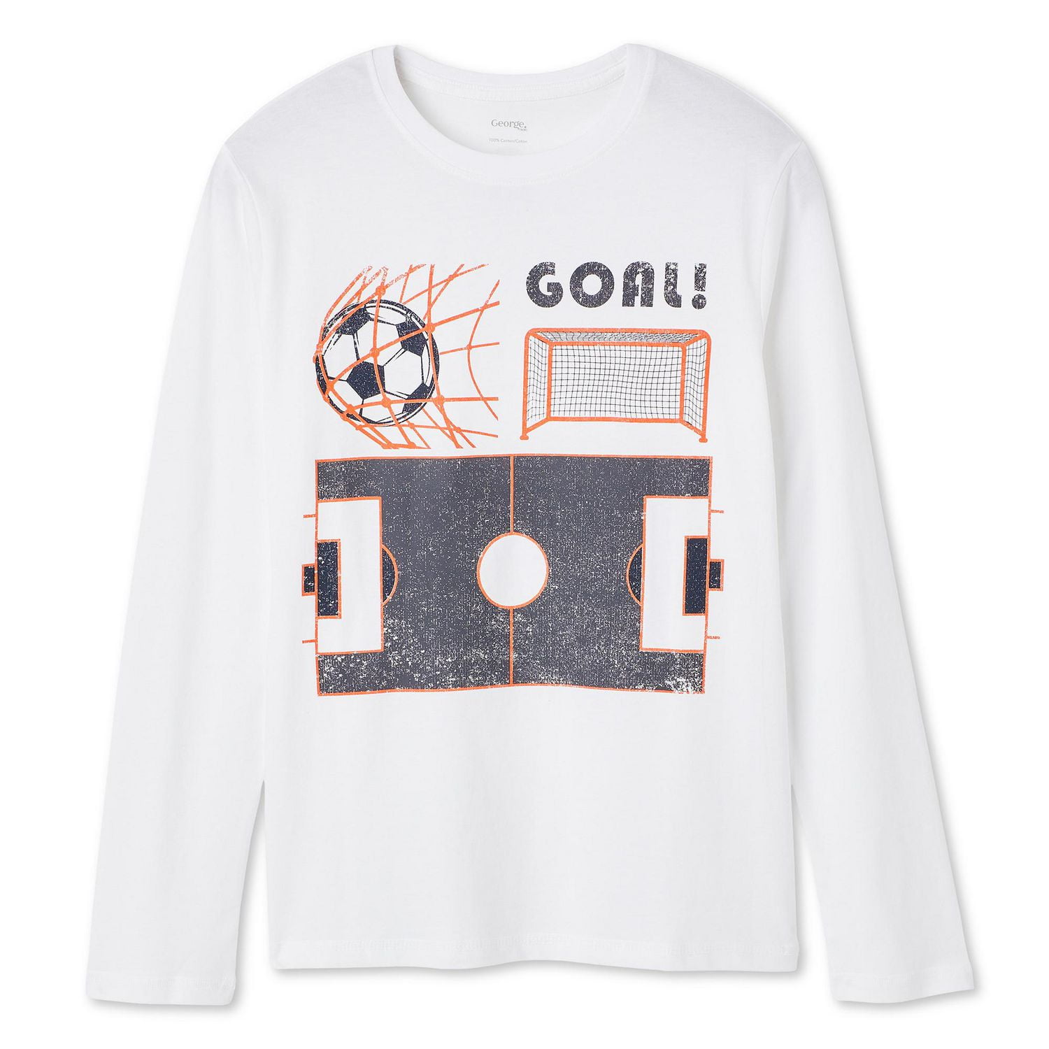 T-shirt à manches longues avec imprimé graphique George pour garçons