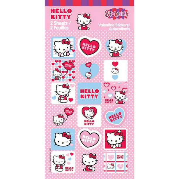 Autocollants Hello Kitty en paquet plat