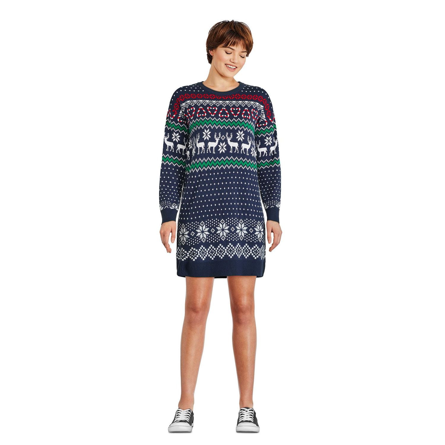George Women's Christmas Sweater Dress
