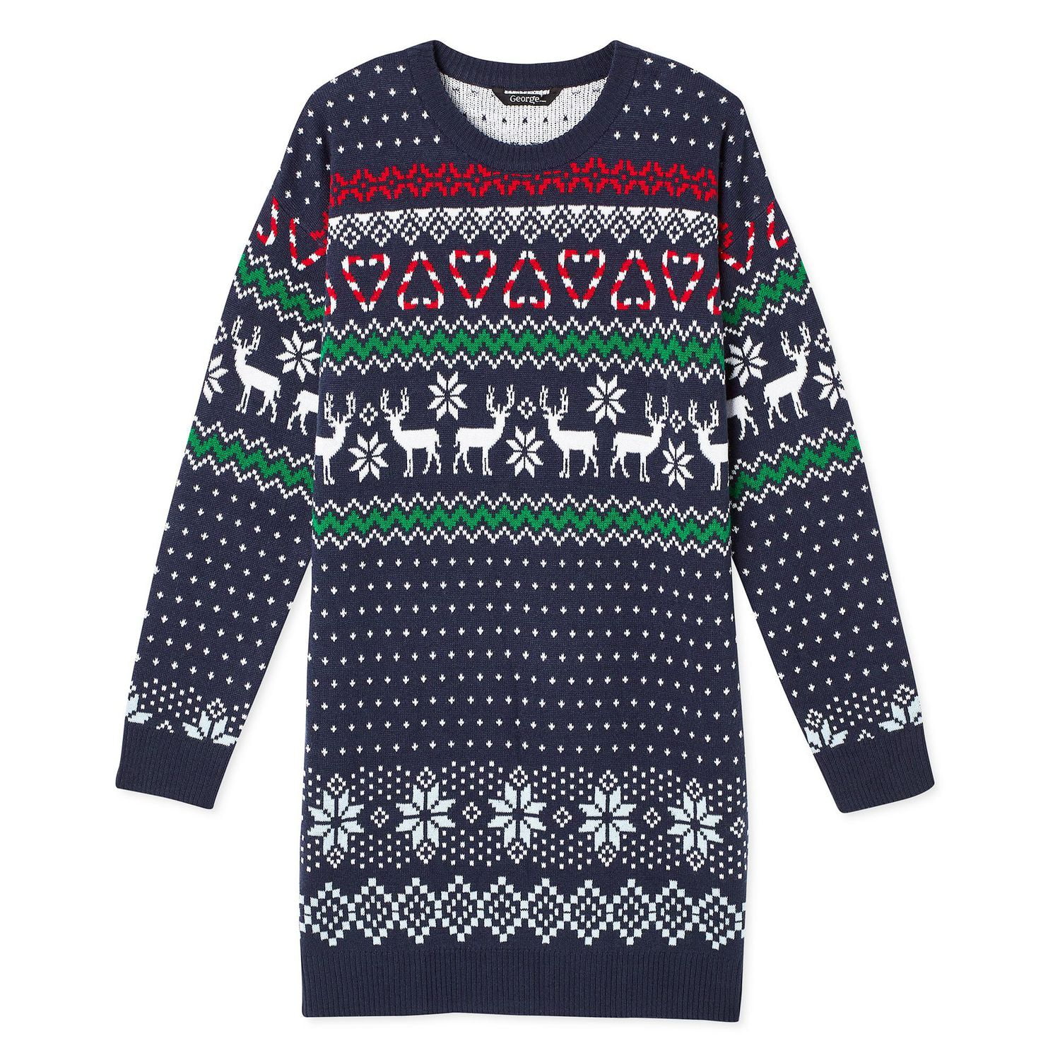 George Women's Christmas Sweater Dress