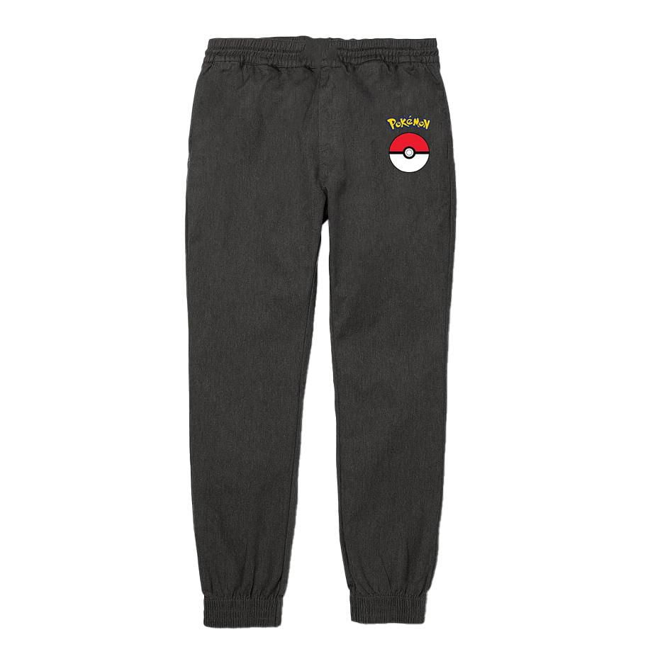 Pokemon Pantalon long style jogger avec  élastique à la taille pour garçons