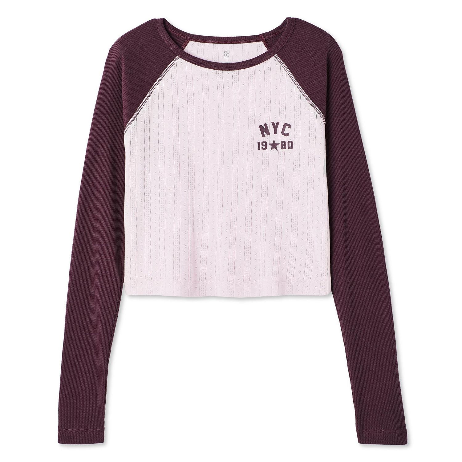 No Boundaries Women's Pointelle Sleep Tee