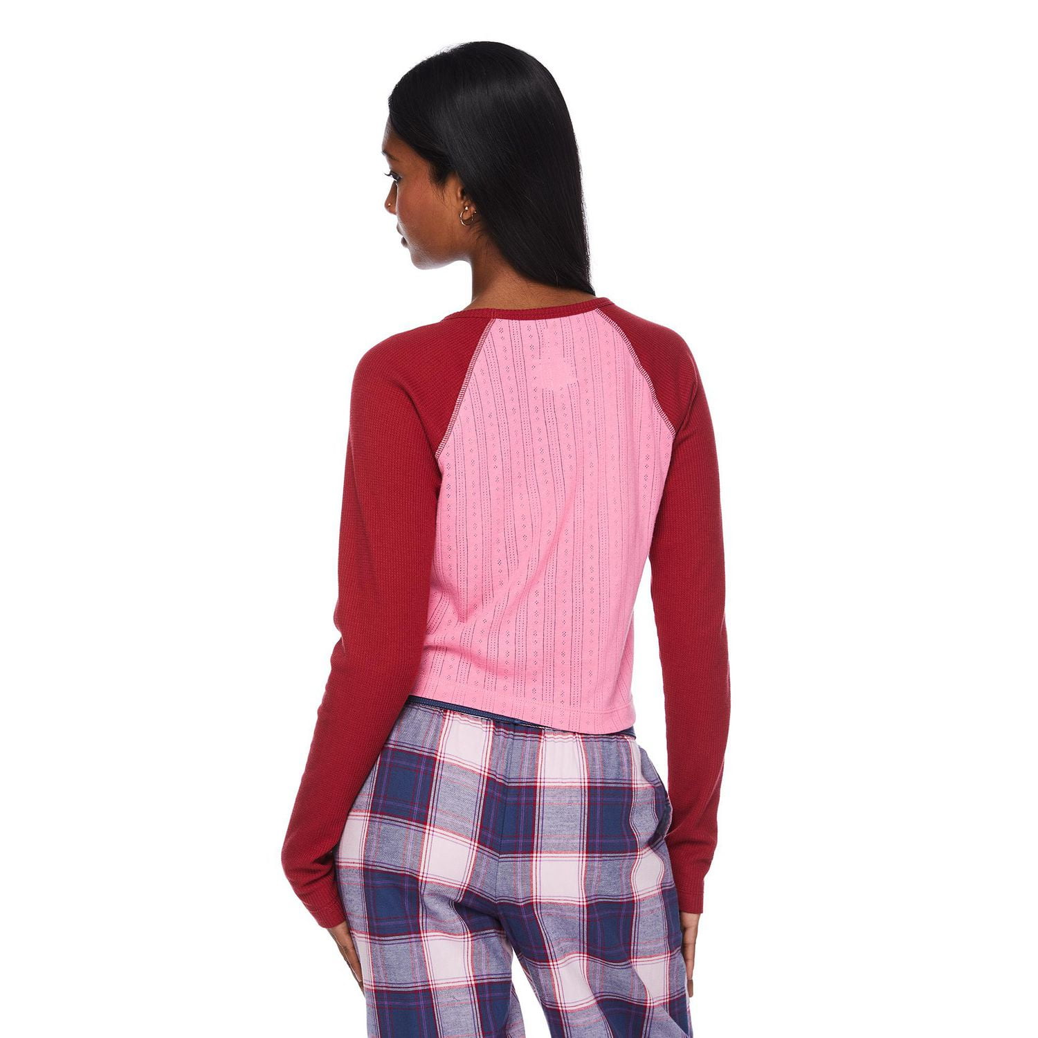 No Boundaries Women's Pointelle Sleep Tee