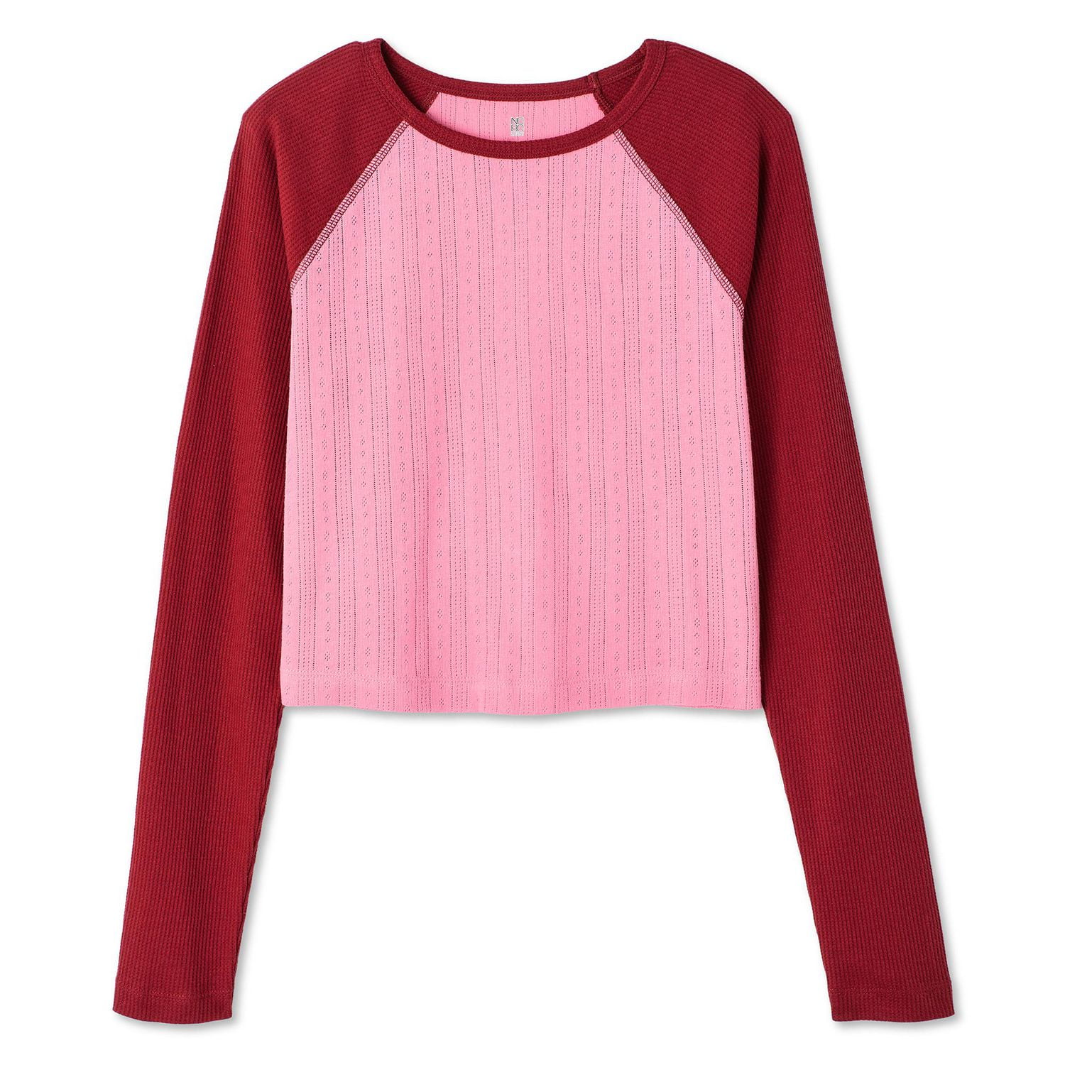 No Boundaries Women's Pointelle Sleep Tee